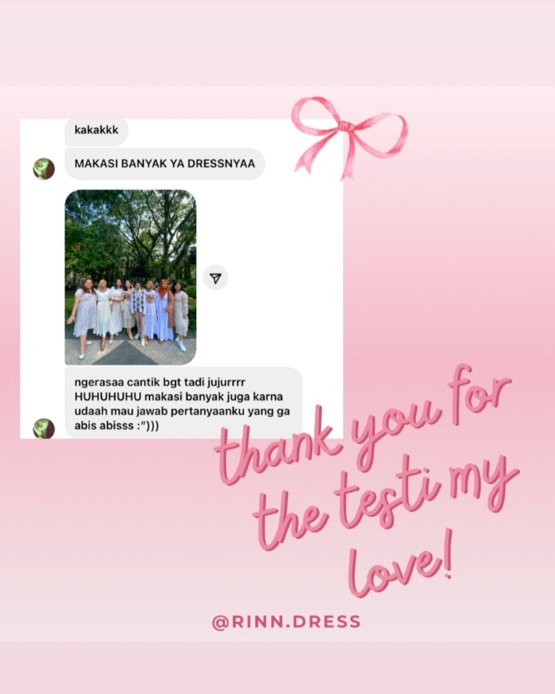 Testimoni Pelanggan Rinn Dress 4